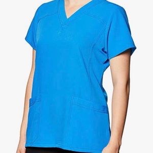 Wonderwink 4 Way Stretch Scrub Top Malibu Blue Size Large